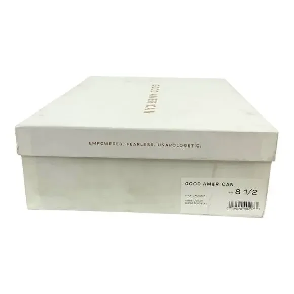 Good American Scandal Lace Up High Heel Booties Black Size 8.5 NWT $275 MSRP - Picture 8 of 8